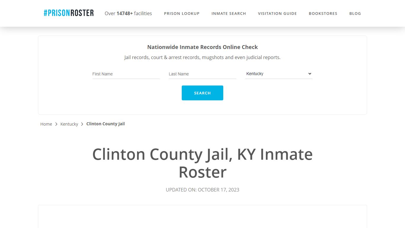 Clinton County Jail, KY Inmate Roster - Prisonroster